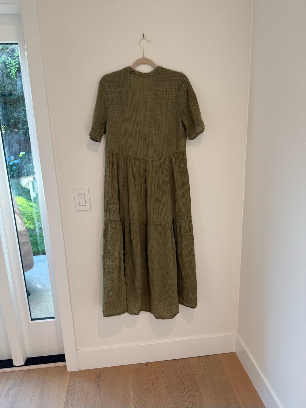 Anthropologie Kallie Flowy Maxi Dress - cotton gauze - Size M - Picture 3 of 4